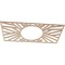 Ekena Millwork Hoover Wood Fretwork Pierced Ceiling Medallion, Alder, 38"W x 19"H x 14 1/4"ID x 3/8"T CMWP38X19X0375HOAL - alternate 3
